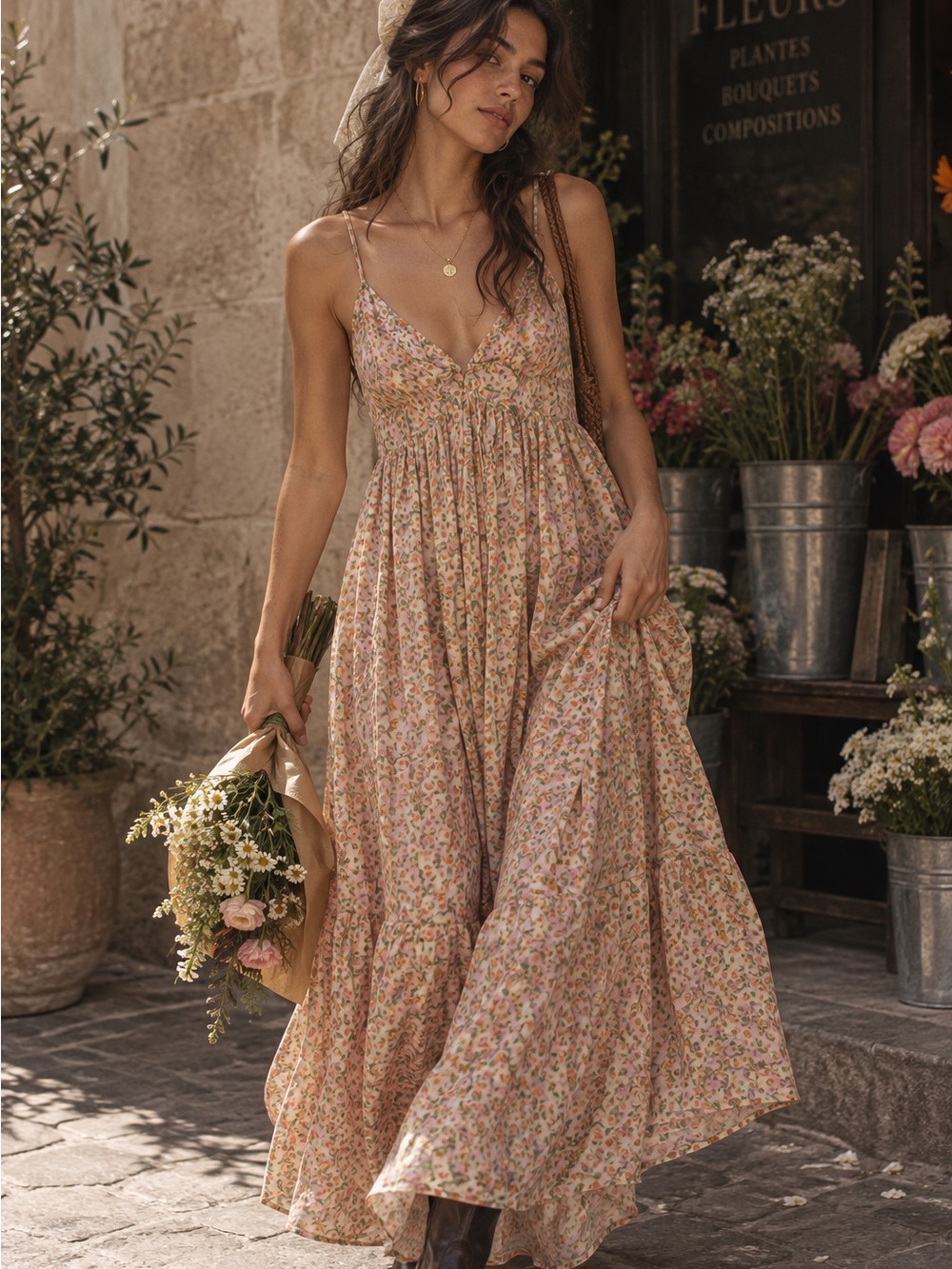 ASTR The Label Floral Maxi Dress